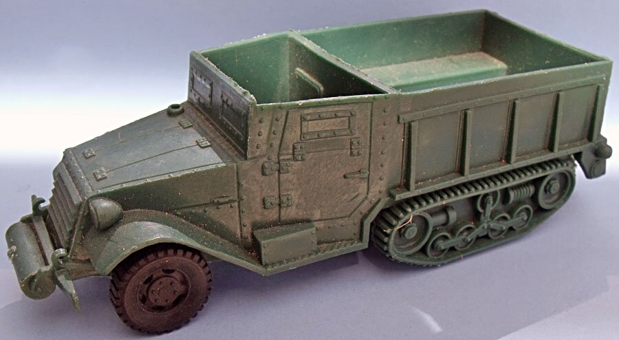 SILVER REPRO Details about    ARMY MILITARY CAR LOAD FOR MARX 6" FLAT CAR 